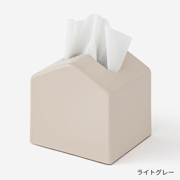 KEYUCA ケユカ ティッシュケース Moi ホワイト ライトグレー ブラック ウォルナット 詰め替えケース コンパクト 省スペース