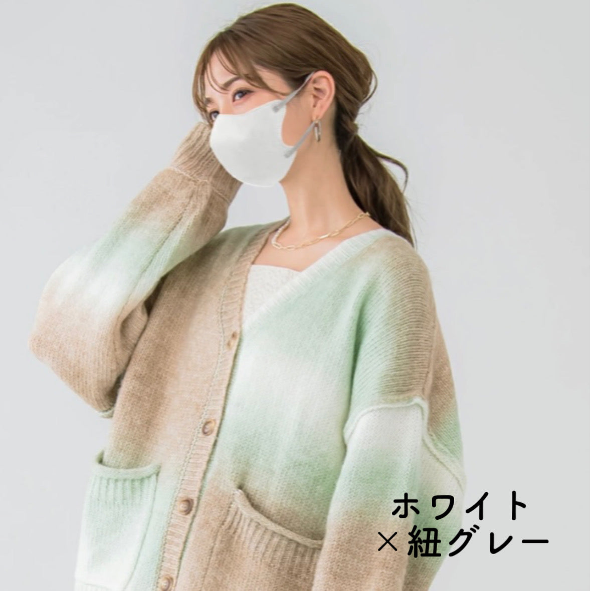 【Cタイプ・50枚入】CICIBELLA シシベラ 立体バイカラーマスク Cタイプ 不織布 花粉症対策 防災 オシャレマスク 三層構造 3Dシリーズ
