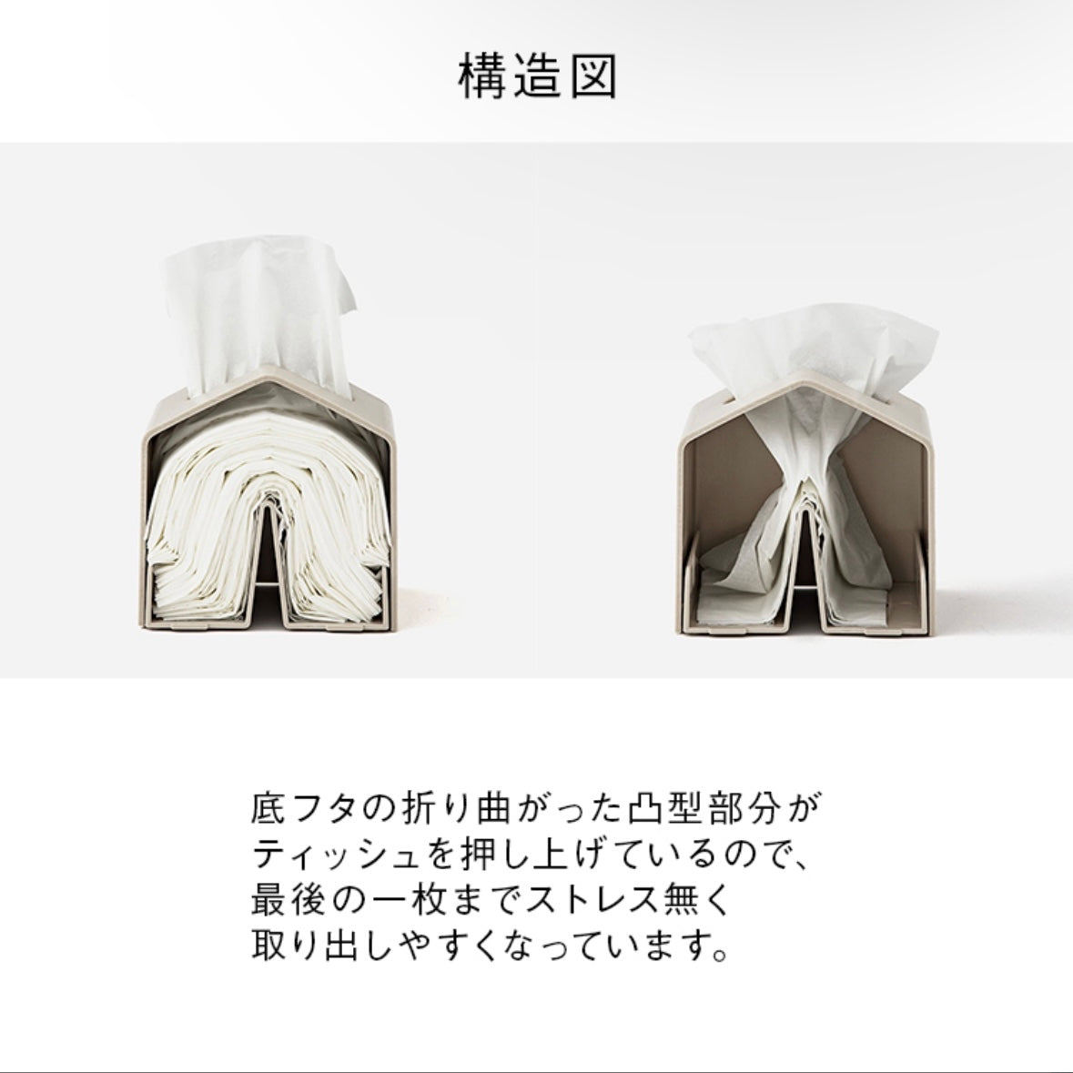 KEYUCA ケユカ ティッシュケース Moi ホワイト ライトグレー ブラック ウォルナット 詰め替えケース コンパクト 省スペース