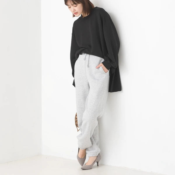 OMNES オムネス +3℃蓄熱ストレッチ ボリューム長袖Tシャツ レディース Aライン アイボリー ブラック ブラウン グリーン パープル あたたかい 2024秋冬