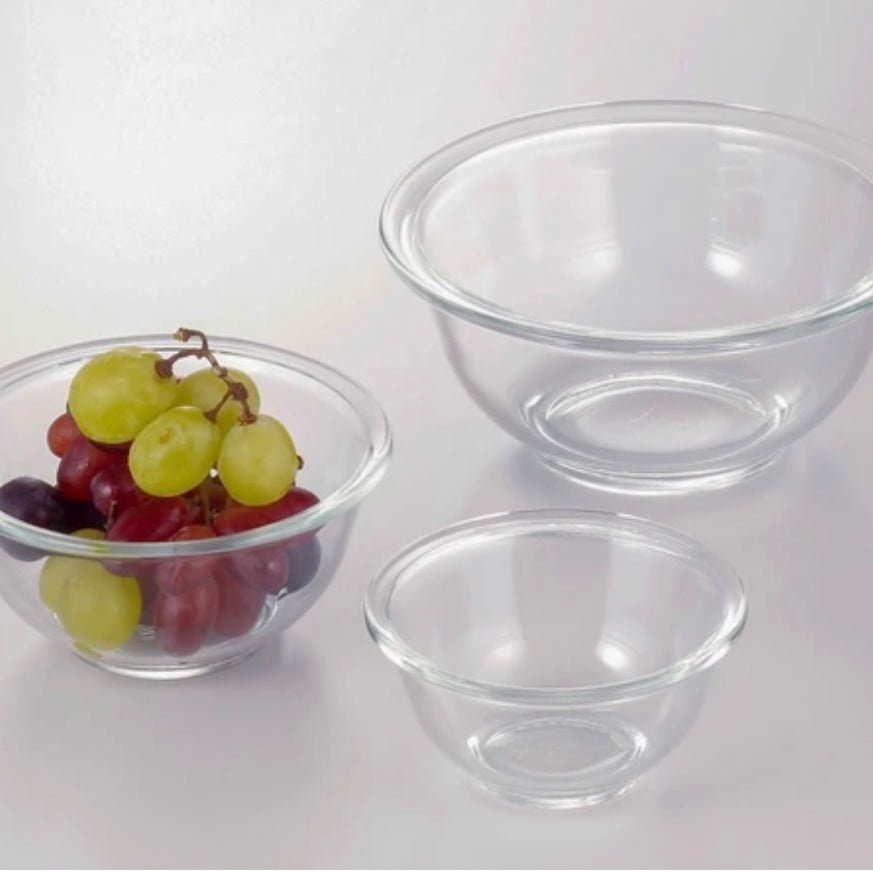 イワキ 耐熱ガラスボウル3点セット 電子レンジ オーブン 食洗機 丸型 iwaki
