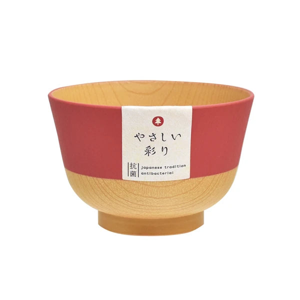 やさしい彩り 丼椀 汁椀 きなり色 あま色 くるみ色 あかね色 うぐいす色 抗菌 電子レンジ食洗機対応 カノー 日本製