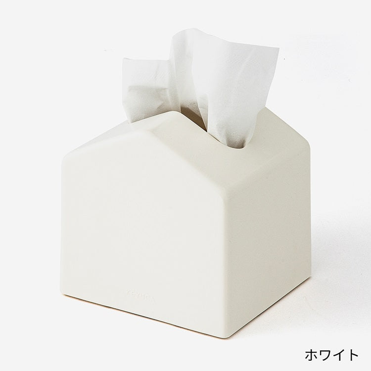 KEYUCA ケユカ ティッシュケース Moi ホワイト ライトグレー ブラック ウォルナット 詰め替えケース コンパクト 省スペース