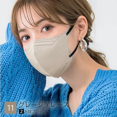 【5Dマスク50枚入】CICIBELLA シシベラ 5D立体マスク 全11色 オールドレース グレージュ ヘーゼルナッツ ライラックアッシュ サンドベージュ ベビーピンク パールレース スノーグレー ミルクティーベージュ モカブラウン グレージュレース 小顔効果 バイカラー 立体 花粉症 防災