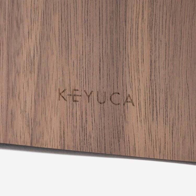 KEYUCA ケユカ クラスタ コンパクトティッシュケース 詰め替え ナチュラル ウォルナット 省スペース