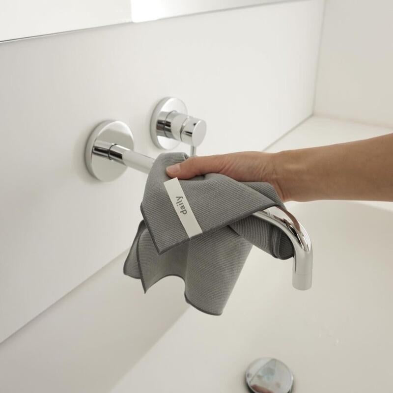 【3枚セット】daily mukuri デイリームクリ 特注マルチクロス グレー ブラウン 床掃除 大掃除 マイクロファイバー ふきん 雑巾 台拭き