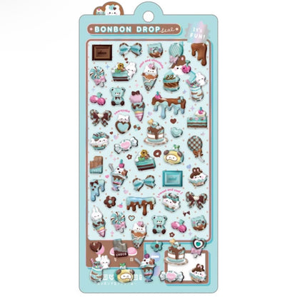 【次回5月上旬入荷予定】【数量限定】正規品 ボンボンドロップ シール ちょこみんボンボン まじょねこボンボン うぃっしゅボンボン すいーつボンボン 大人気