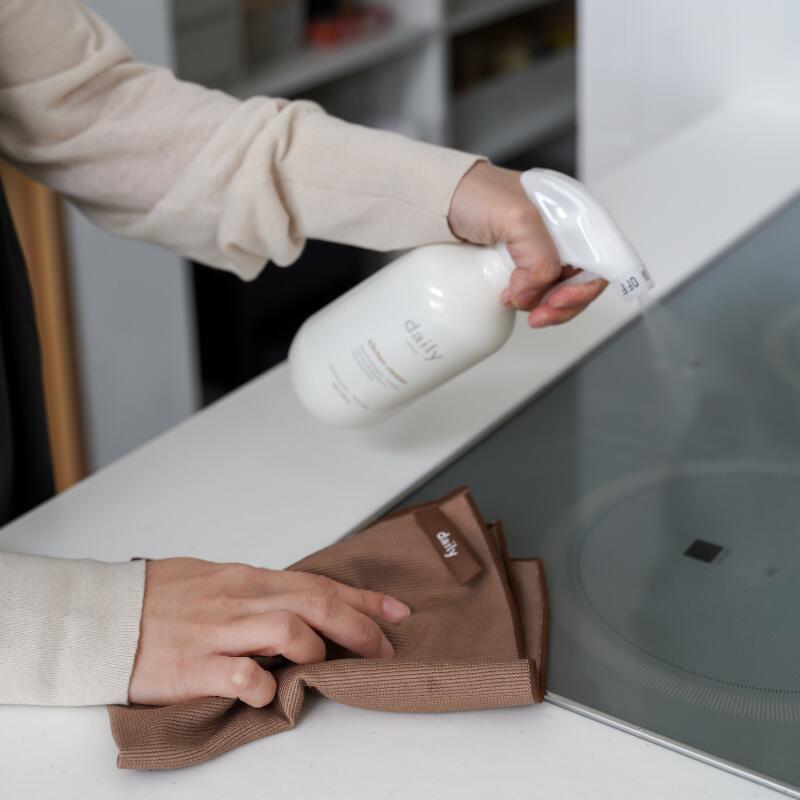 【3枚セット】daily mukuri デイリームクリ 特注マルチクロス グレー ブラウン 床掃除 大掃除 マイクロファイバー ふきん 雑巾 台拭き