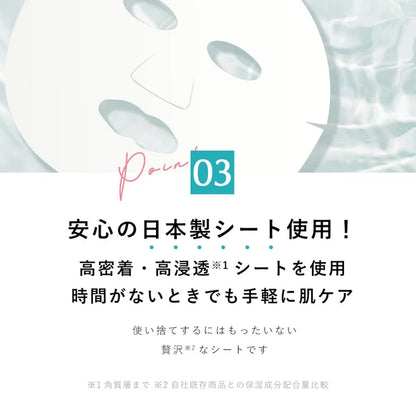 CICIBELLA シシベラ ヒト幹細胞×VC200 VC100 × RETINOL タイプA レチノール VC100 × CICA シカ タイプB シートマスク 30枚入 高保湿 フェイスパック 高浸透 毛穴 ツヤハリ エイジングケア 肌荒れ予防 乾燥肌 バリア機能 無添加 日本製