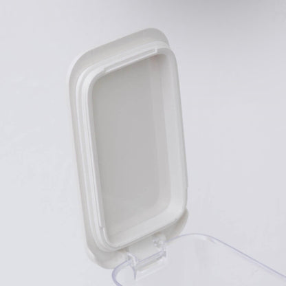 marna マーナ 調味料ポット 370ml ホワイト ブラック グレー GOOD LOCK CONTAINER K736W 軽量スプーン付き 密閉 ラベルシール付き 砂糖 塩 キッチン雑貨 キッチン用品