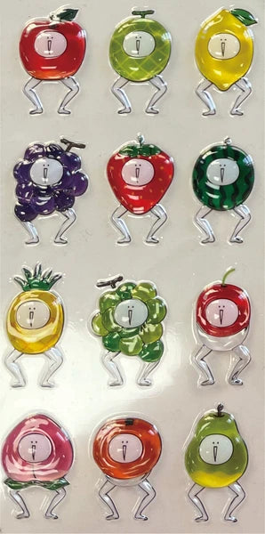 【3月下旬入荷予定】【数量限定】正規品 たまごあし ぷっくりシール 立体シール おめかし フード すし フルーツ パフェ ナンバー 大人気